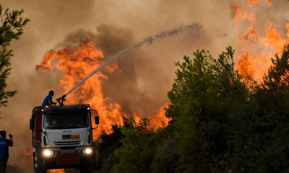 Συναγερμός στο Μεσολόγγι: Ξέσπασε μεγάλη φωτιά